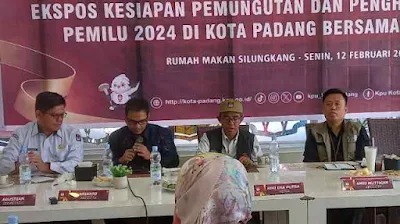 Temu Media, KPU Kota Padang Ekspos Kesiapan Pemungutan dan Penghitungan Suara Pemilu 2024