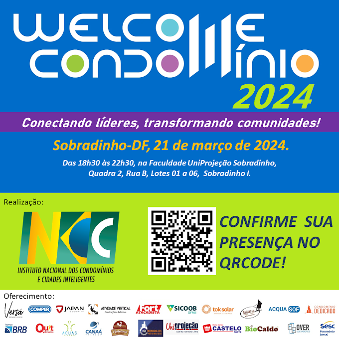 Sobradinho recebe o Welcome Condomínio 2024, primeiro evento de condomínios do INCC deste ano