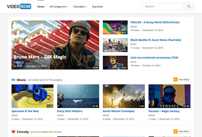 Best Video WordPress Theme For YouTube & Video Blogs: VideoTouch by ThemeForest