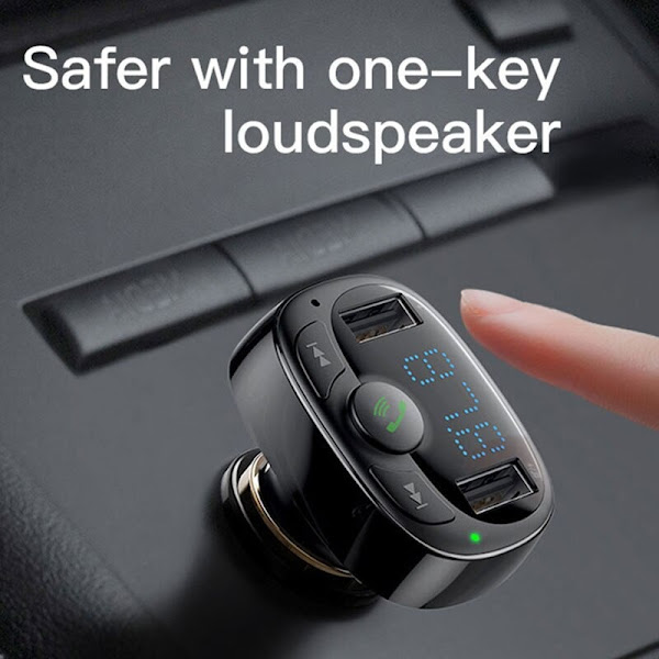 Bộ tẩu sạc đa năng trên xe hơi Baseus S09A T-Typed Wireless MP3 Car Charger
