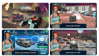 Screenshots of the Iron tanks apk for Android.