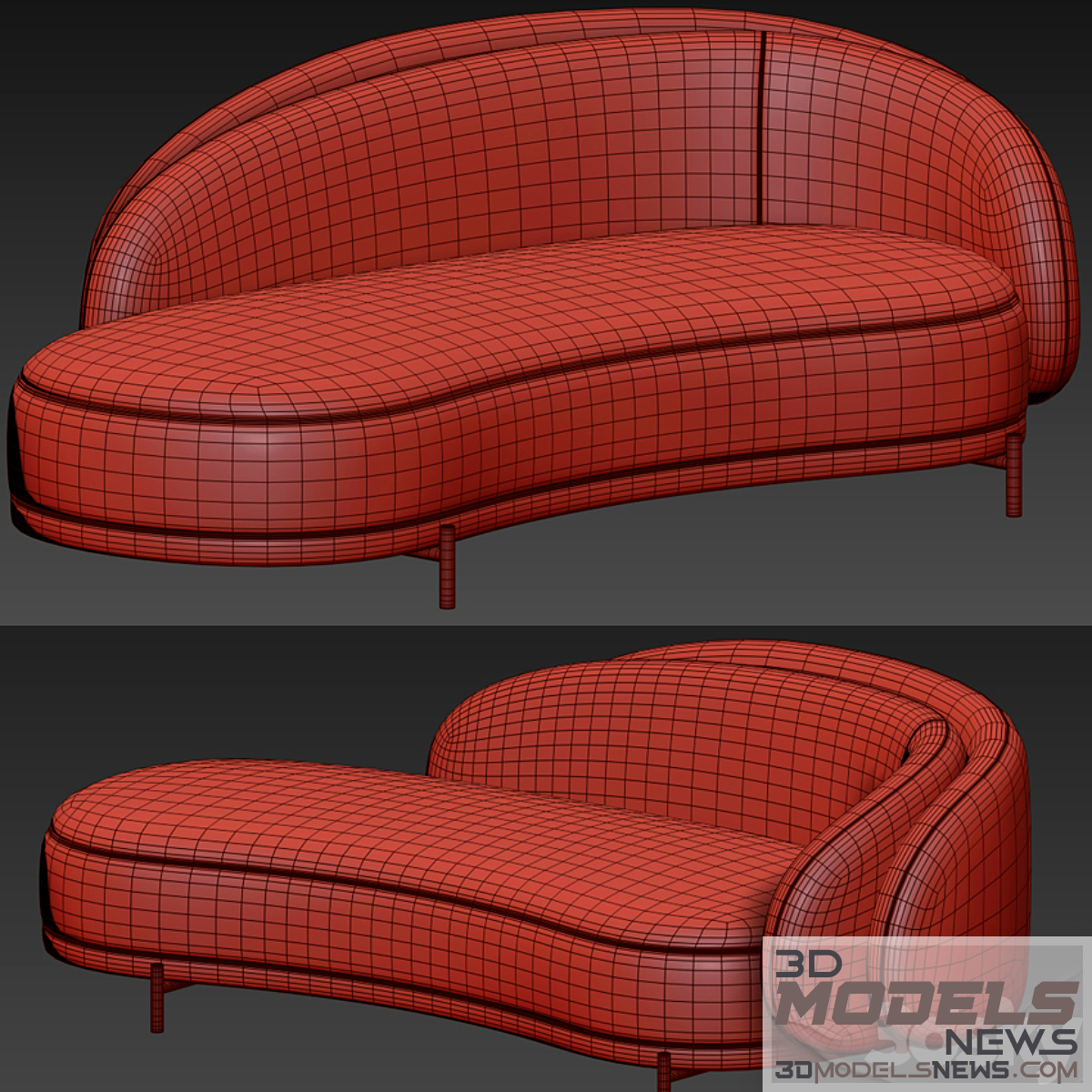 Studio paolo ferrari layered sofa model 1