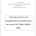 " Polycopie portant sur le management de la qualité selon les normes ISO 9000 v 2000 et 2008 "