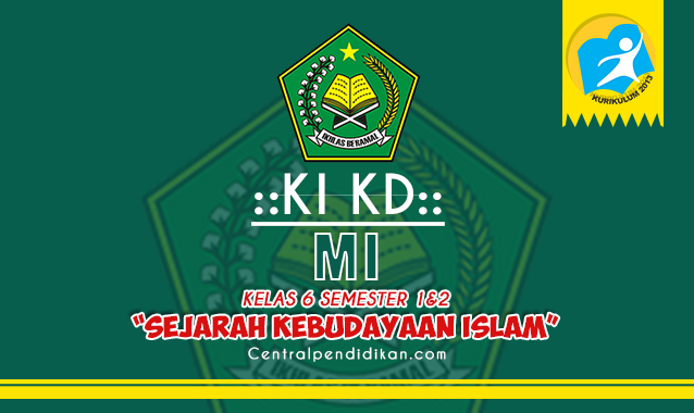 Pemetaan KI KD SKI Kelas 6 MI Revisi 2022/2023 Semester 1 & 2 Lengkap