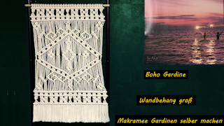 Hier zeigen wir euch Schritt für Schritt, wie man eine wunderschöne Boho Gardine / Vorhang macht. Makramee Gardinen ganz einfach selber machen.