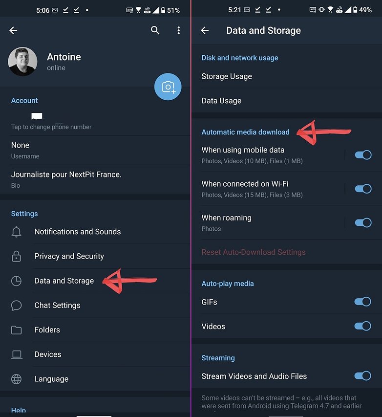 Mengatur Auto Download Di Aplikasi Telegram