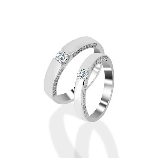 Trang sức kim cương nam trong nhẫn cưới mới lạ