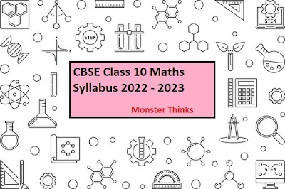 CBSE Class 10 Maths Syllabus 2022-2023 revised