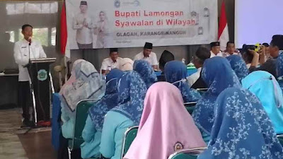 Bupati Lamongan Halal Bihalal dan Syawalan dengan Stachkholder Dua Kecamatan