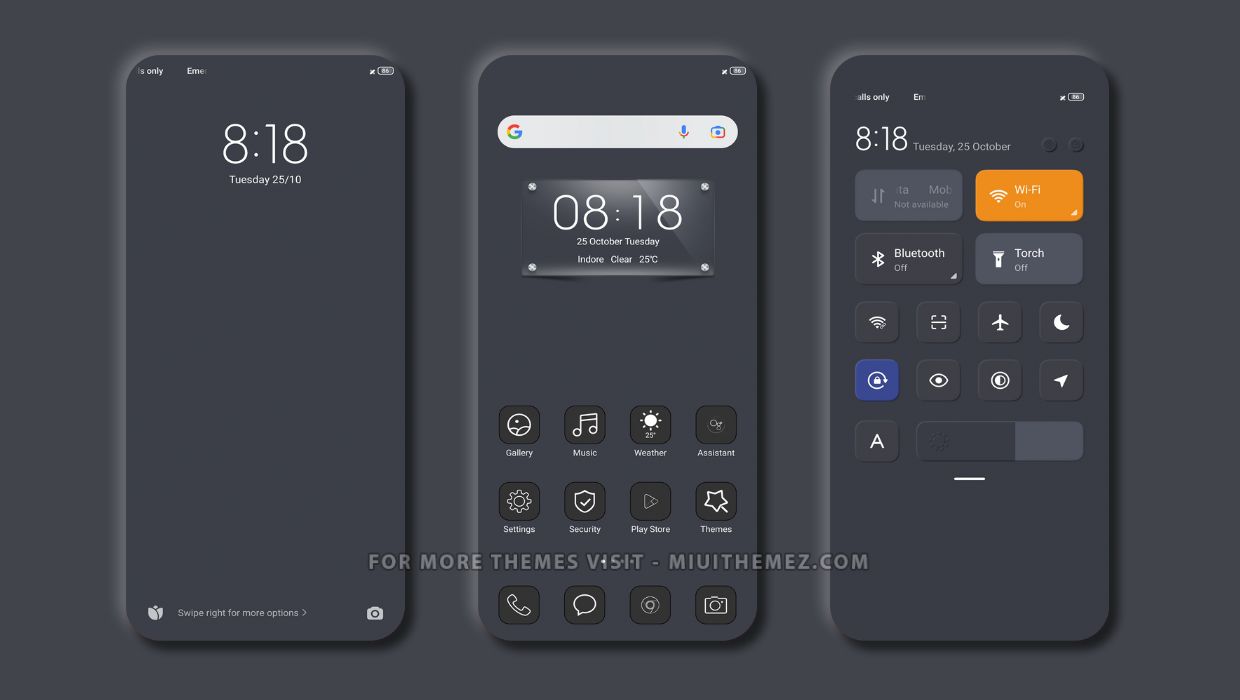 Light Black v13 MIUI Theme