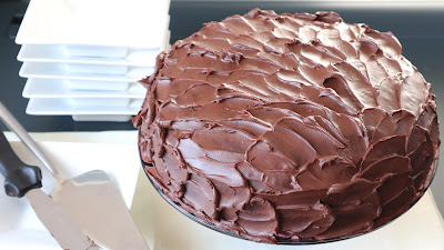 Pastel de chocolate negro