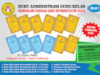 Paket Buku Administrasi Guru SD/MI K13 Terbaru 2022 - BUKU ADM SD K13 TERBARU 2022