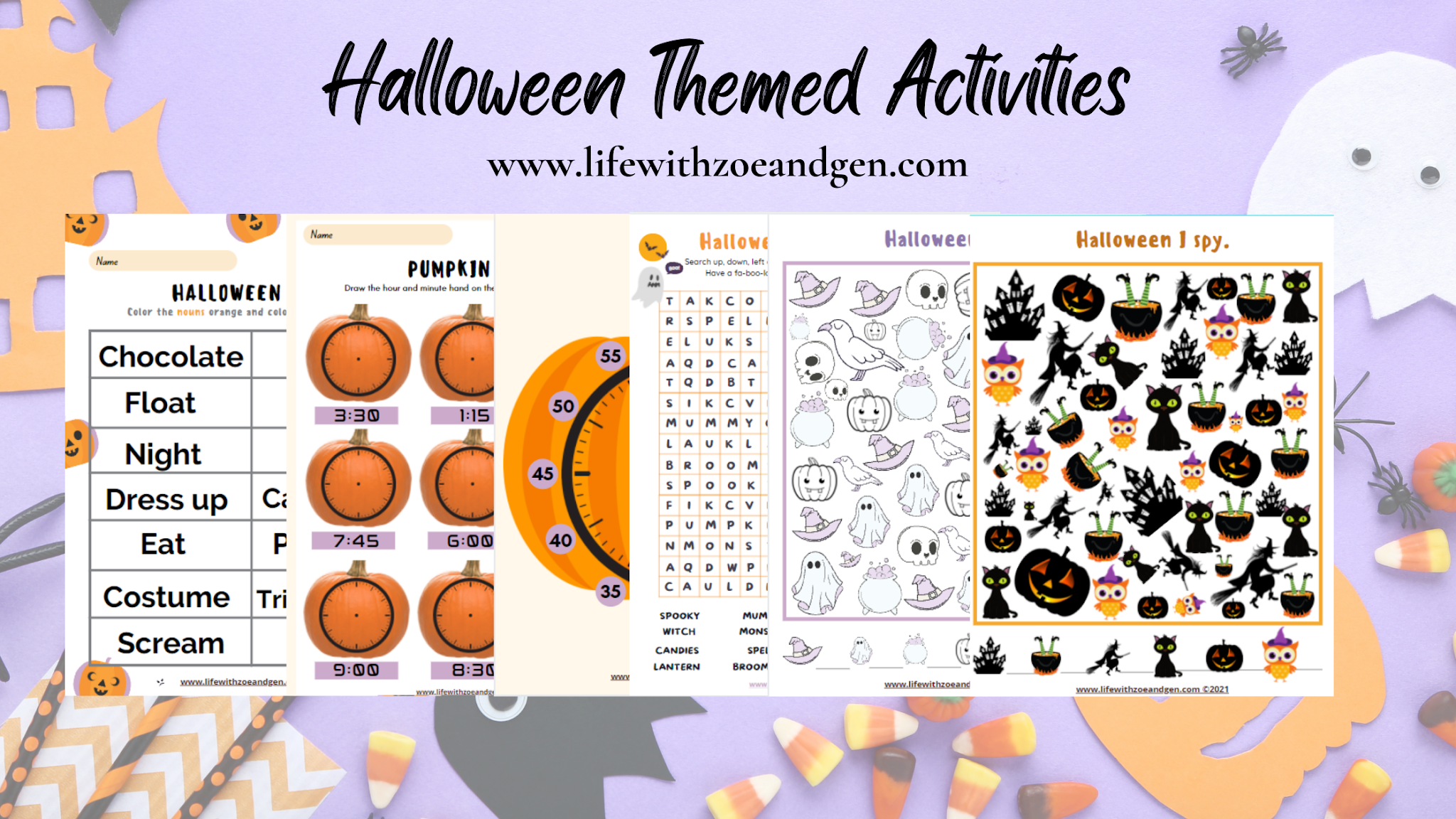 Free Halloween Themed Activities Printable for k2-Grade 1 l Life with ZG l Homeschooling Mom PH