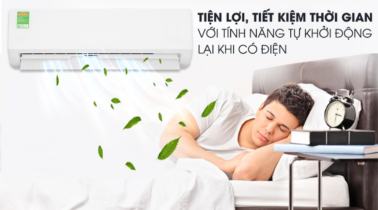 Máy lạnh Beko Inverter 1.5 HP RSVC12VT - Tự khởi động lại khi có điện