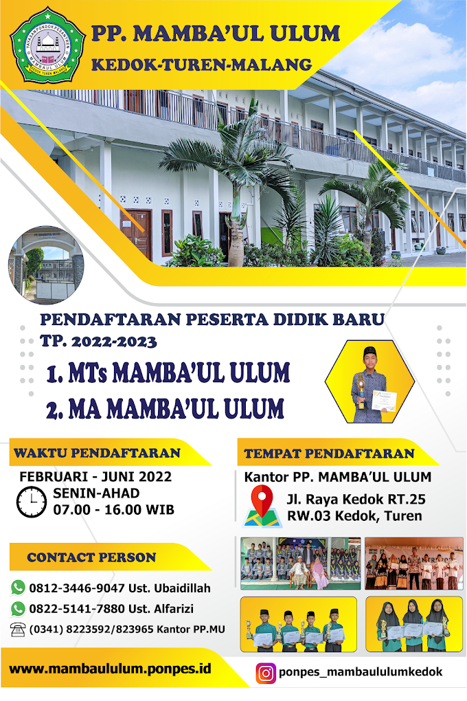 PPDB 2022-2023 PP. MAMBA'UL ULUM