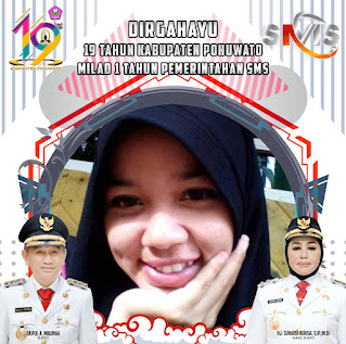 Link Download Twibbon Dirgahayu Kabupaten Pohuwato, 25 Februari 2022