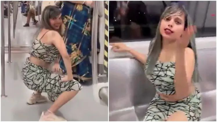जब दिल्ली मेट्रो में गंदा डांस करने लगी लड़की, लेडीज कोच में अश्लीलता की हदें की पार; देखें, VIDEO...