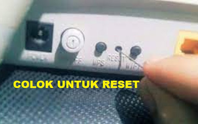 Cara Reset Modem Wifi Indihome