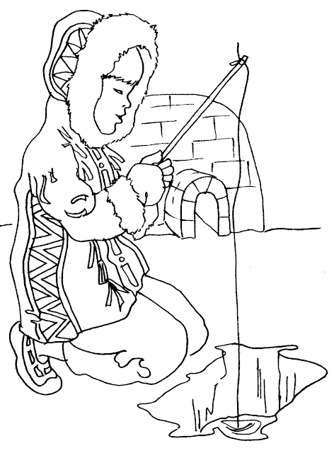 Eskimo Coloring Pages