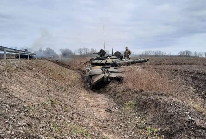 На Чернігівщині сплалили танкову роту ворога
