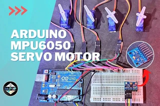 Arduino mpu6050 sensor with servo motor.