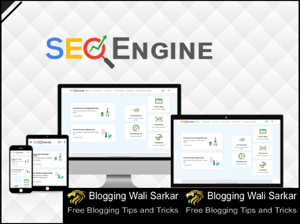 SEO Engine Responsive & Fast Blogger Template Free Download | Blogging Wali Sarkar
