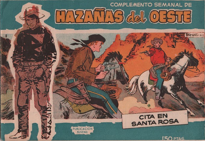 HAZANAS DEL OESTE SERIE AZUL-08 - Cita en Santa Rosa-LEITURA ONLINE DE QUADRINHOS EM ESPANHOL