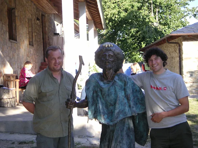 Auf dem Camino mit Phillip 2005 in La Faba
