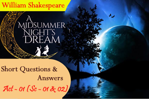 A Midsummer Night’s Dream - Short Questions & Answers (Act – 01)
