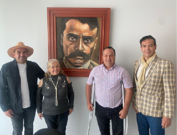 Rosalía Buaún se reune con los diputados Agustín Alonso Alonso y Alberto Sánchez para realizar la entrega del Micrófono de Oro en Jiutepec , Morelos