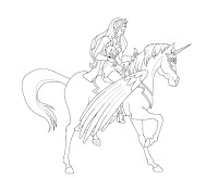 She-Ra and Swift Wind PRINTABLE COLORING PAGES