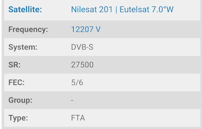 Fréquence de BBC Arabic,  une chaîne de télévision qui diffuse sur Nilesat 2012 et EutelSat 7.0° W