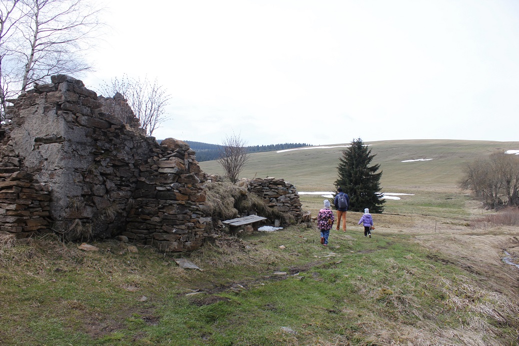 zaniklá osada v Königsmühle v Krušných horách