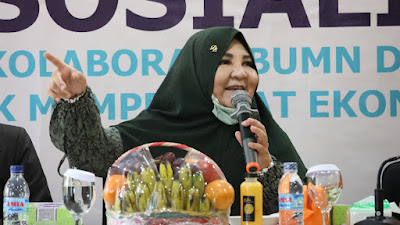 Dorong UMKM Go Internasional, Nevi Zuairina mengajak UMKM Sumatera Barat Kolaborasi dengan  BUMN