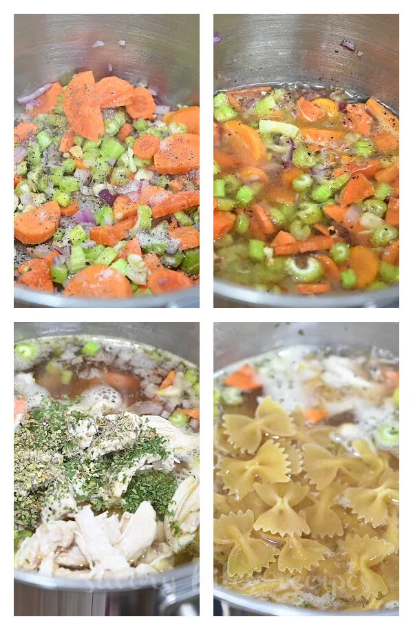 steps to make grandmas chicken noodle soup