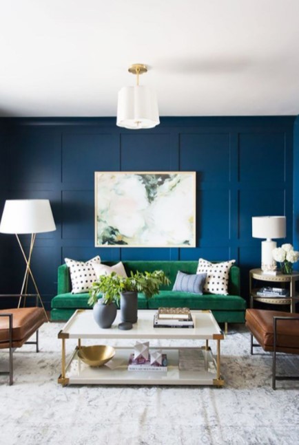 navy blue living room color scheme