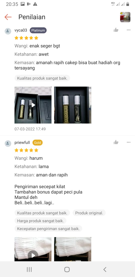 Testimoni Parfum Kasturi Man Hijrah