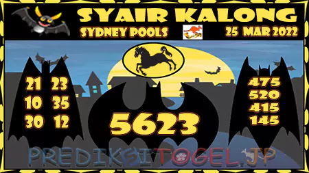 Prediksi Kalong Togel Sidney Hari Ini 25-03-2022