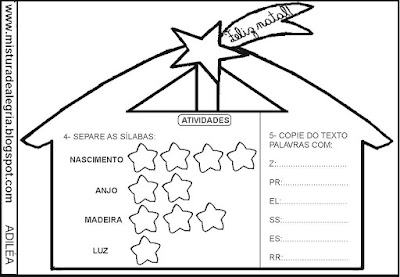 Leitura e interpretação 3 ano, presépio,natal