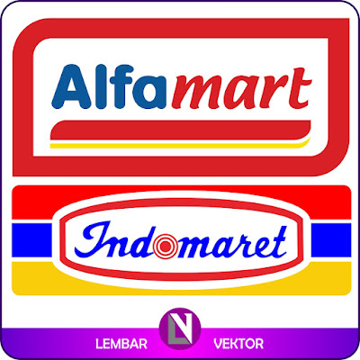 Logo Alfamart dan Indomart