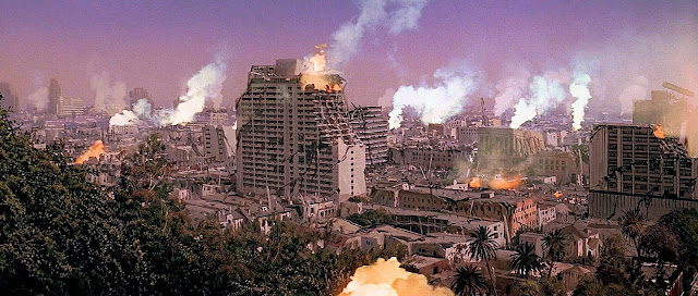 earthquake, 1974, disaster movie, 1974, 1970's, film, movie, cinema, screenshot, hollywood, los angeles, l.a, special effects, damage, destruction, skyscraper, box office,