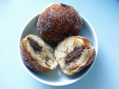 The Baker & The Bottleman, modern bakery and wine bar in Lee Tung Avenue Wanchai by Simon Roganic - Chocolate doughnut