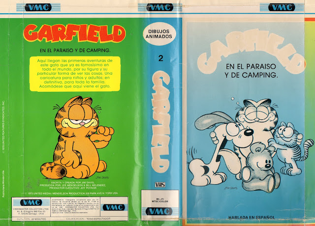 Video: Garfield - En el paraiso y de Camping - 1987 y 1984