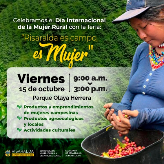 “Risaralda es Campo, es Mujer”, parque Olaya Herrera de Pereira