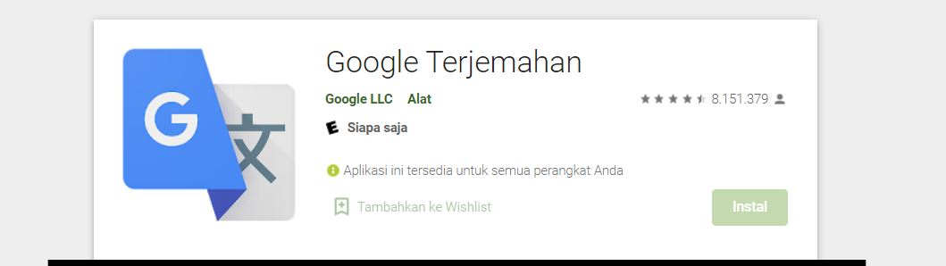 aplikasi google translate untuk android