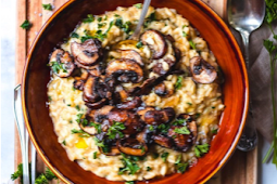 Creamy Vegan Mushroom Risotto