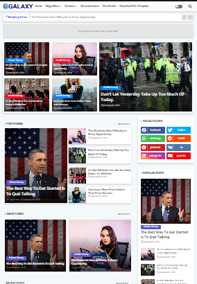 Premium News Blogger Template Download For Free
