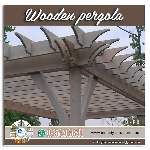 Wooden Pergola Rafter Tails Design in UAE | Pergola Ends Template