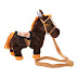 Robot Horse Toy Leash Controlled Electronic Horse Plush Interactive Animal Pet 