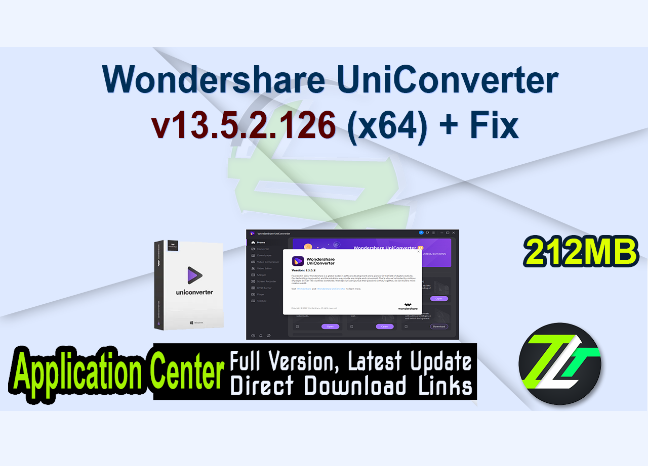 Wondershare UniConverter v13.5.2.126 (x64) + Fix